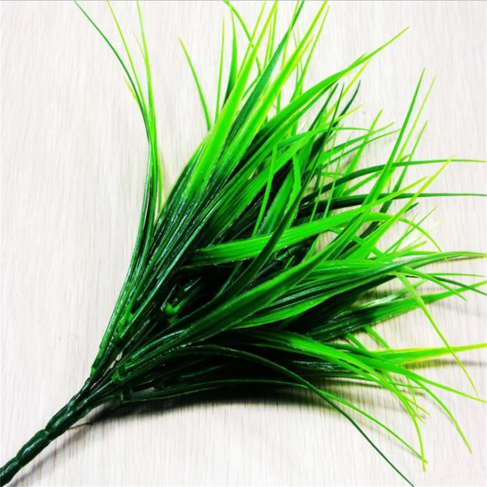 

New 27cm7 Fork Green Grass Plant Home Hotel Living Room Office Decoration Potted Photography Green Grass Autumn Decoration Cheap