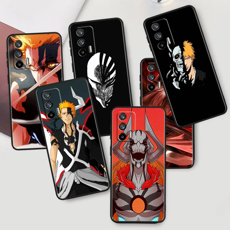 

Anime BLEACHS For OPPO Realme X50 X3 X2 GT2 Neo 3T Pro C35 C31 C30S C25S C21Y C15 C11 C3 C2 Black Phone Case
