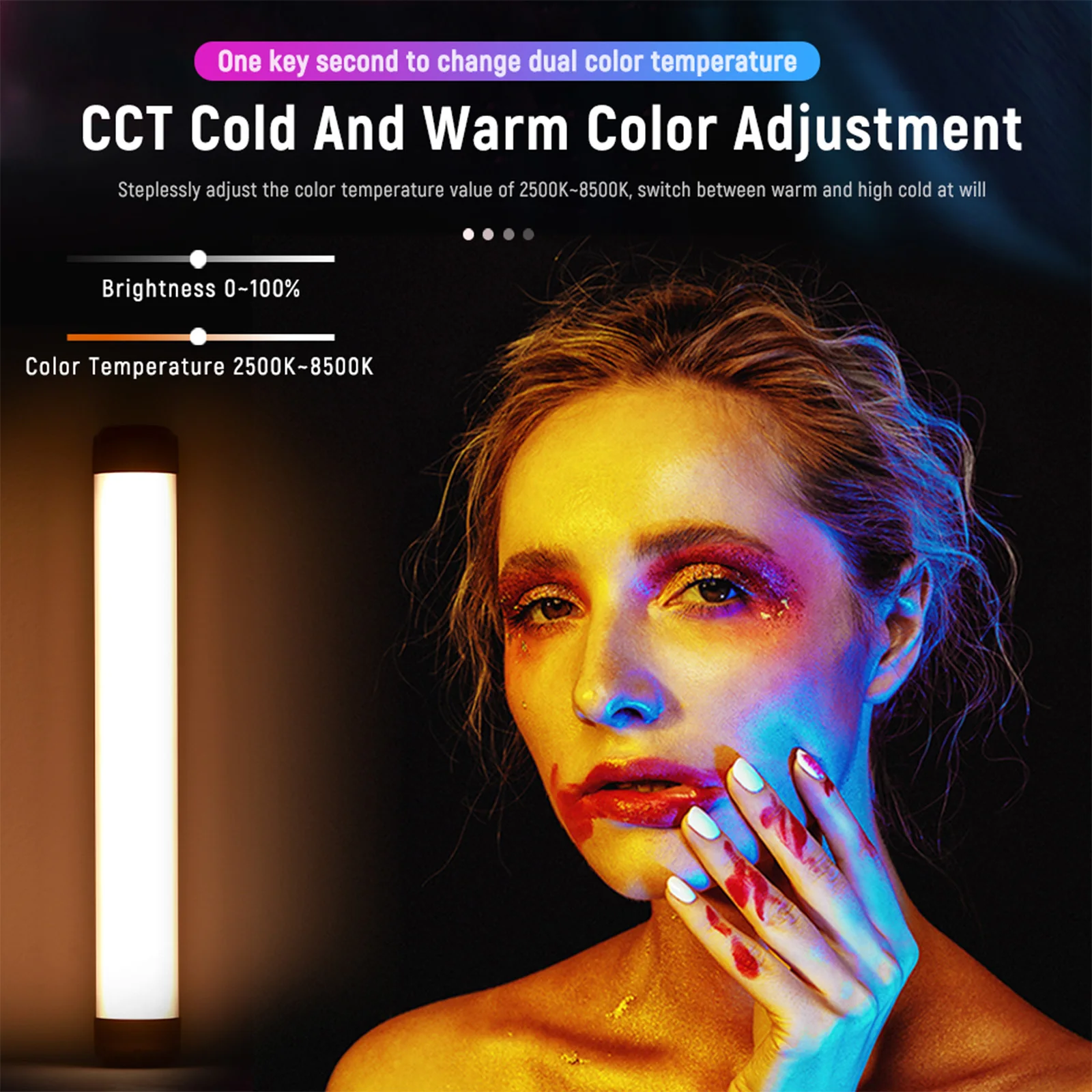 VILTROX Weeylite K21 RGB светодиодный ручной светильник для камеры магнитный видеосъемки