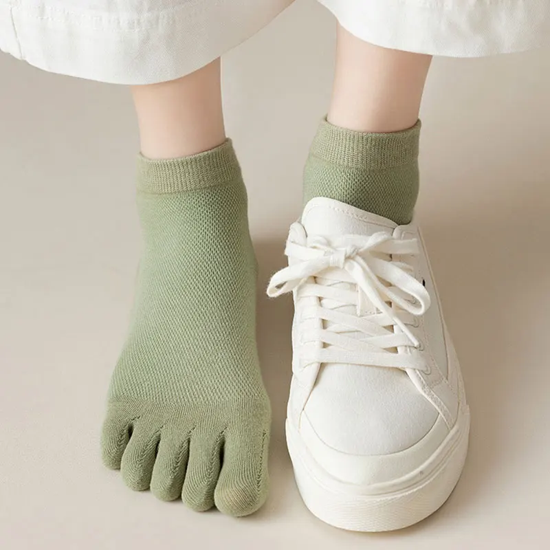 

Women Funny Toe Sock Female Cotton Five Finger Socks Summer Breathable Invisible Socks Slippers Toe Sock Ultra-thin Footwear