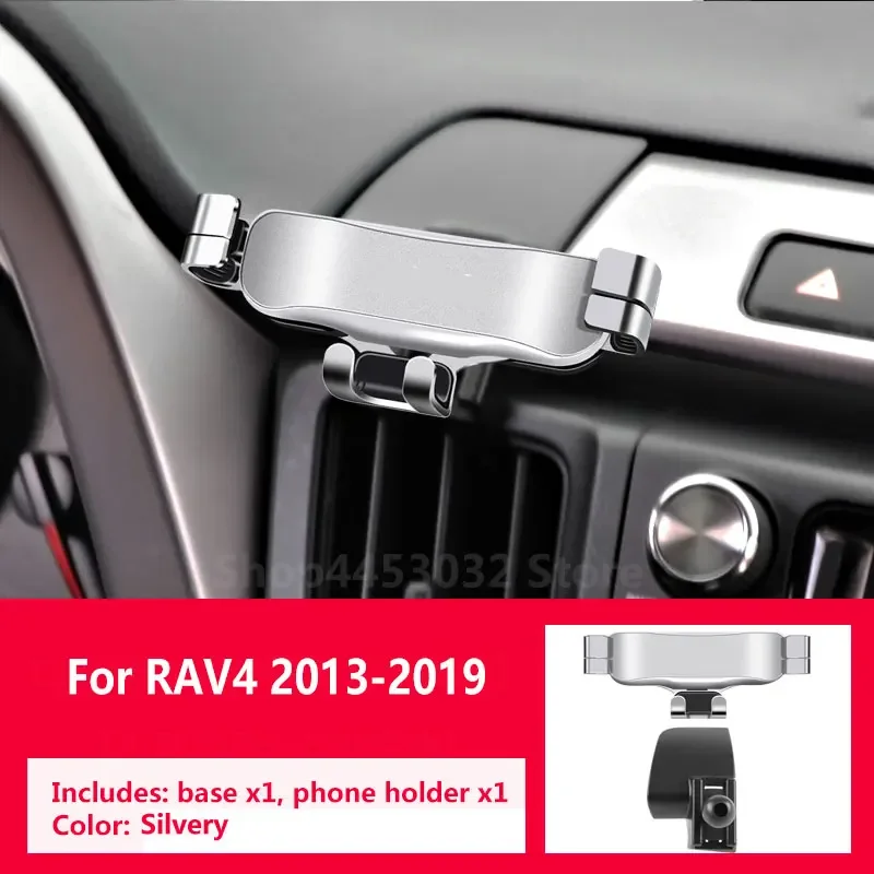 

Гравитационный автомобильный держатель для телефона для Toyota RAV4 2013-2019, в сочетании со специальным кронштейном, вращающийся, не блокирующий вентиляционные аксессуары