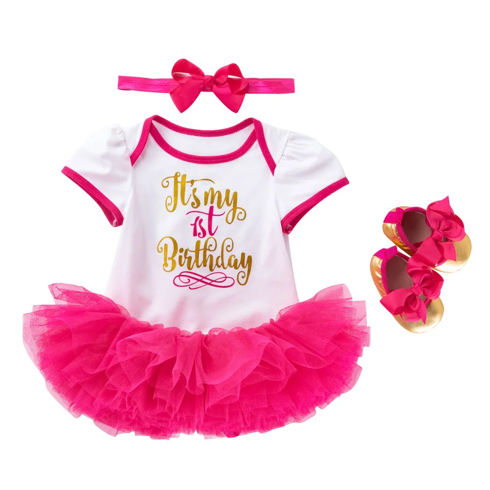 

Baby Girls Clothes Set Set Princess Tutu Romper Dress for First Birthday Party Cake Smash Photo Shoot Outfit