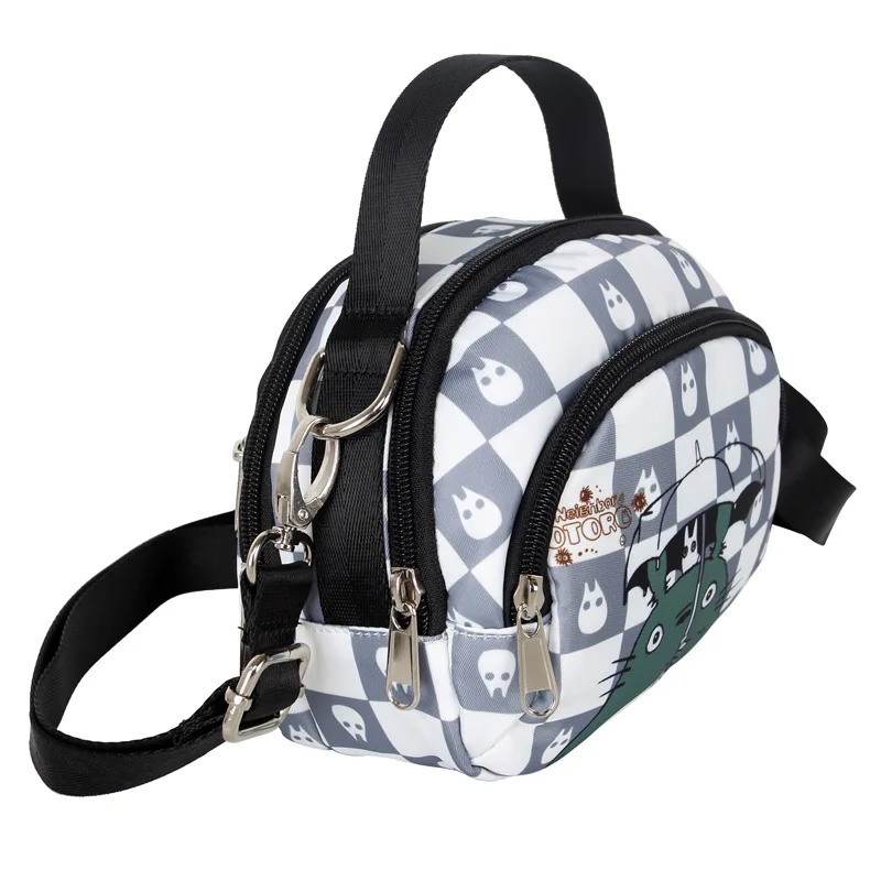 E-Mell Demon Slayer Kamado Tanjirou Nezuko Kakashi Totoro Chopper Nylon Shoulder Bag Handbag