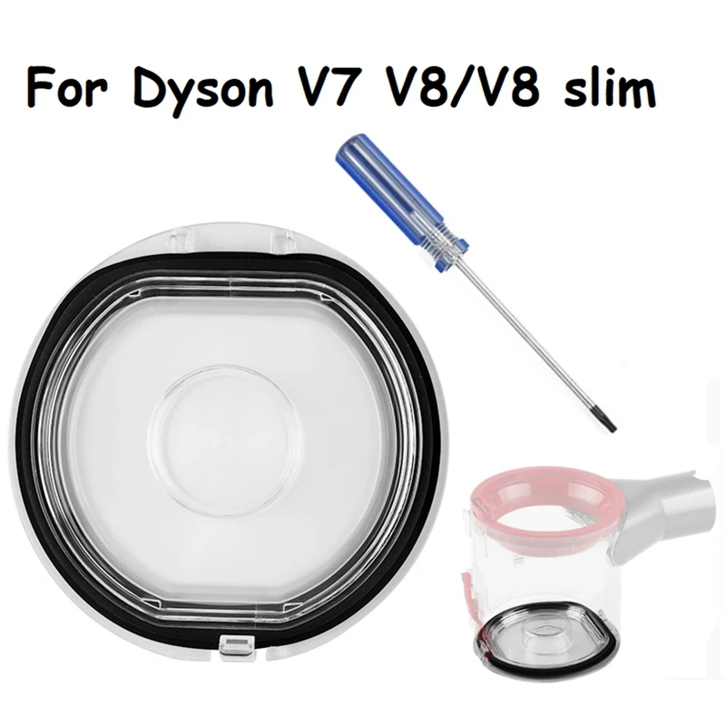 Bin Lid Cap Sealing Ring Cap For Dyson V7 V8/V8 Slim Vacuum Cleaner Dust Bin Bucket Bottom Cover Sealing Ring Part