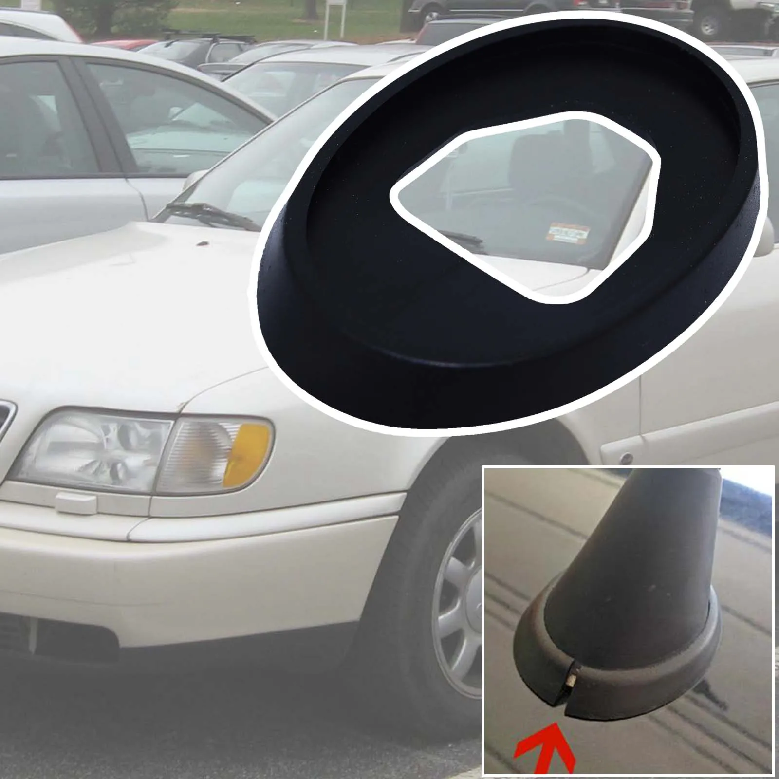 Для Audi A6 C4 4A C5 4B 1994 - 1998 1999 2000 2001 2002 2003 искусственная кожа автомобильная антенна