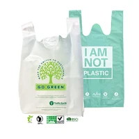 compostable cornstarch pla pbat biodegradable t shirt plastic bags carry hdpeldpe custom eco friendly shopping bioplastic bags