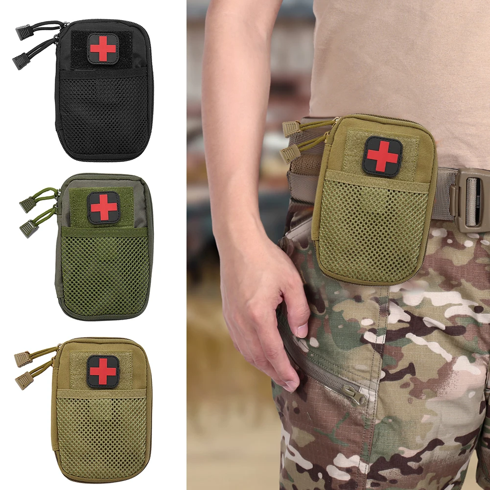 

First Aid Kits Medical Bag Portable First Aid Kit Fanny Waist Bag Wear-resistant Lightweight for Hiking Climbing Emergency