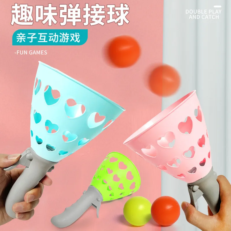 

Net Red Children Docking Launch Ball Throwing Parent-child Indoor Interactive Game Bouncy Ball Toddler Ball Toys