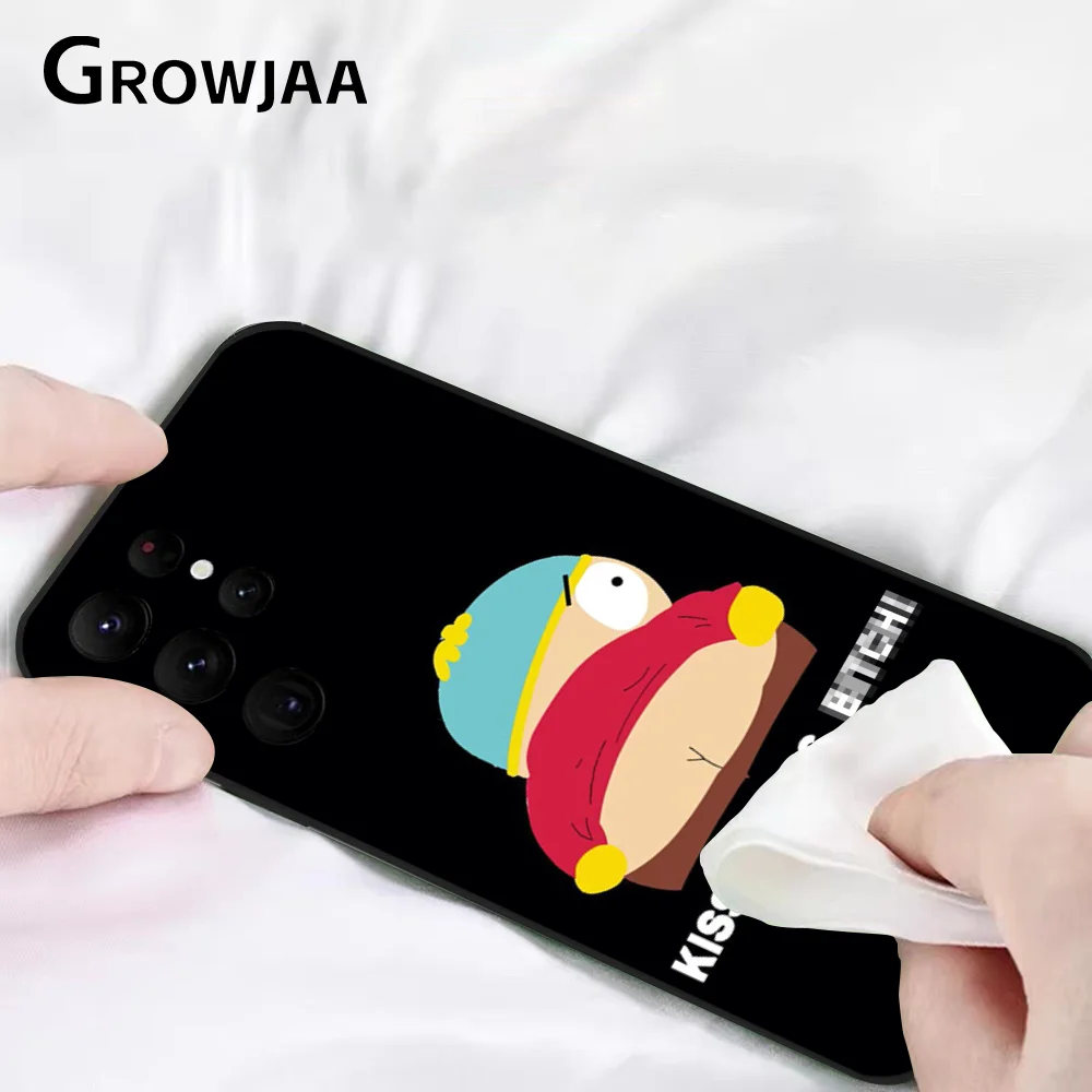 S-SouTHs P-Park Anime Cute Phone Case for Samsung Galaxy S24 Ultra S22 S23 S21 S20 5G Protective Silicone TPU Funda