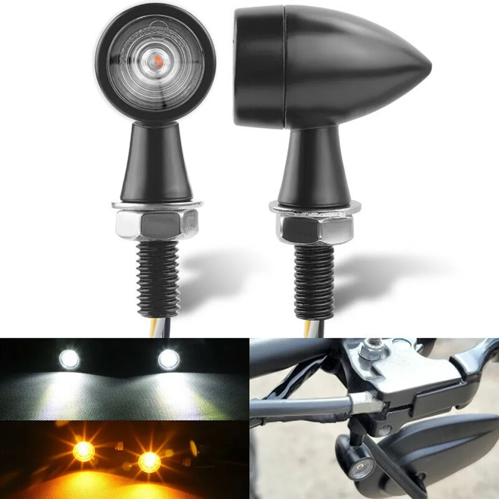 

Motorcycle Turn Signal Blinker Turn Signal Lights 12V Aluminium+PC Lens