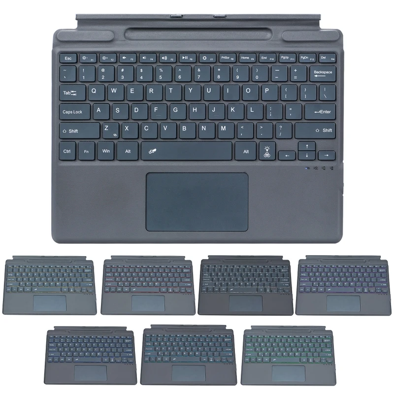 

Ultra-Slim Bluetooth-compatible Backlit Keyboard Wireless Rechargeable With Backlight Attraction Pen Slot