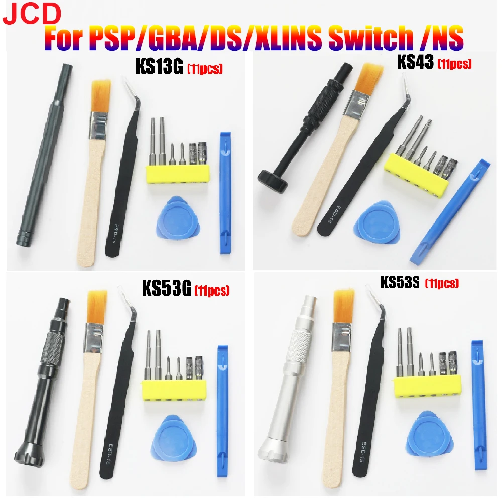 

JCD 1set For Switch NS Crowbar Blade For PSP GBA NDS 3DS/XL Game Console Screwdriver Set Switch Machine Disassembly Tool