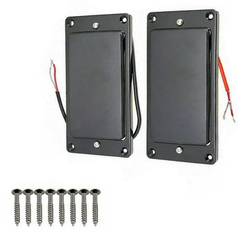 

Черный герметичный захват хамбакера, 2 шт., пикапы с двойной катушкой, семейный набор, пикапы с двойной катушкой, совместимы с заменой