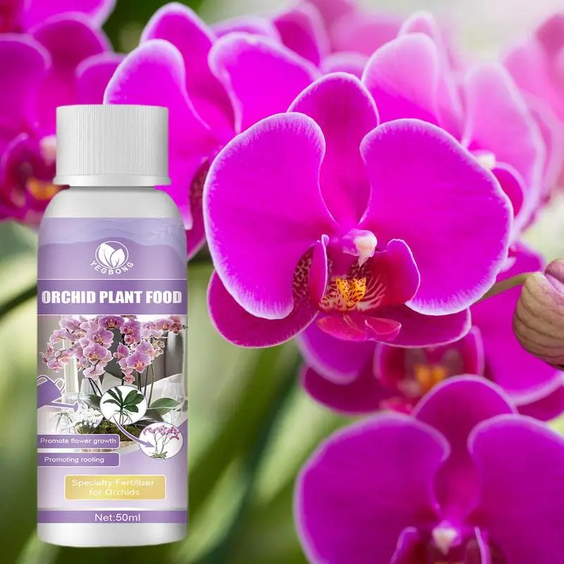 

Orchid Fertilizer Liquid 50ml Orchid Flowers Special Compound Root Stimulator Plants Nutrients Growth Enhancer Garden Supplies