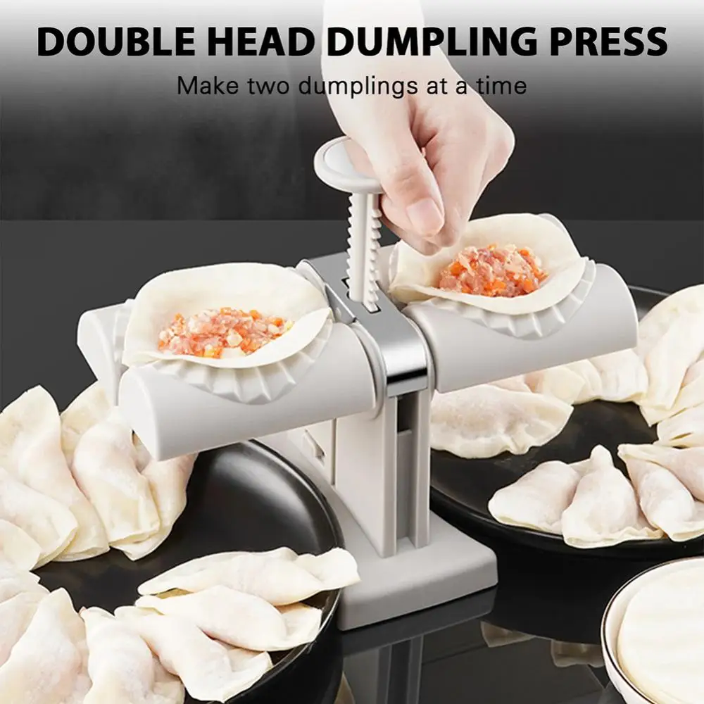 

Dumpling Mould Lazy Dumpling Maker Must-Ravioli Making Mold Home Kitchen Double Head Dumpling Mould Baking Accessories