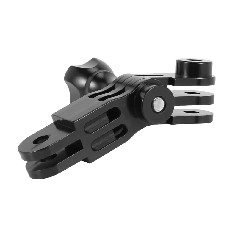 2X CNC Aluminium Alloy Three-Way Pivot Arm Mount Adapter For GOPRO Hero 1 2 3 3+ 4 5 Session/Xiaomi Yi/SJ/Gitup Black |