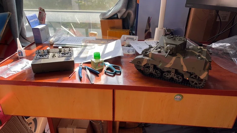 Новая профессиональная военная радиоуправляемая модель танка Kubingke American Stuart M5A1, имитационная игрушка на пульте управления для детей (art.: 3920dbca5fd5c) - 3920dbca5fd5c