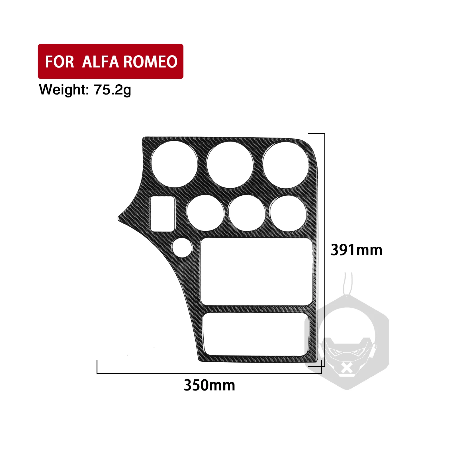 Для Alfa Romeo 159 2005–2024 автомобильные аксессуары из настоящего углеродного волокна