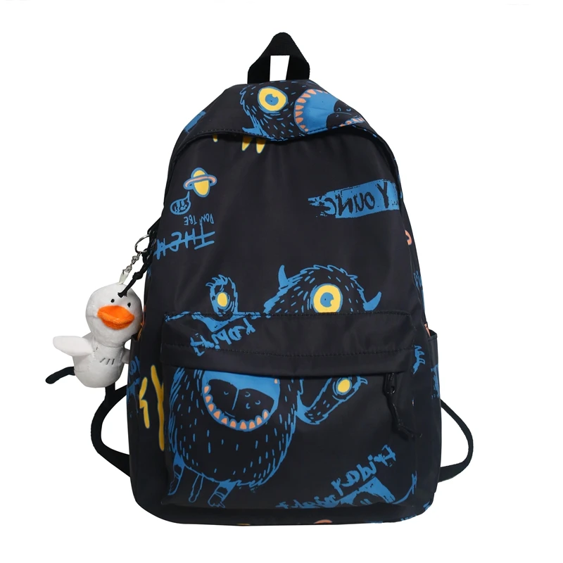 

Cool Women Men Graffiti Pattern Trendy Backpack Lady Travel Backpack Harajuku Bag Female Male College Girl Boy Student Bag