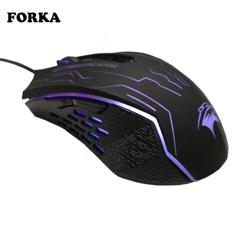 

Silent Wired Gaming Mouse Gamer 6 Buttons 3200DPI USB LED Optical Computer Mouse Mice for PC Laptop Game LOL Dota 2