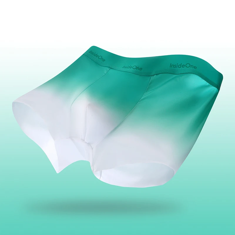 3Pcs Ice Silk Man Underwear Boxer Metal Fiber Antistatic Men Underpants Seamless Cut Hem Men's Panties Boxers Shorts Trunk