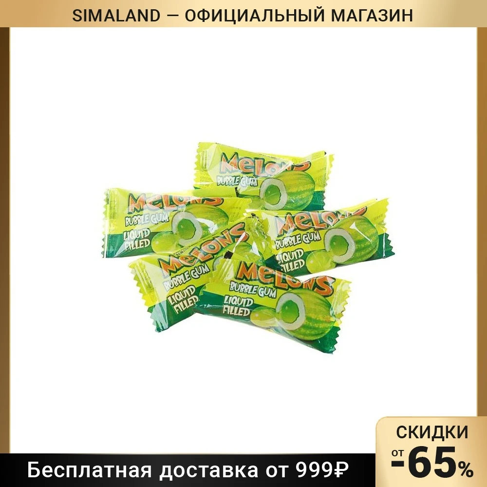 Жевательная резинка MELON с начинкой дыня