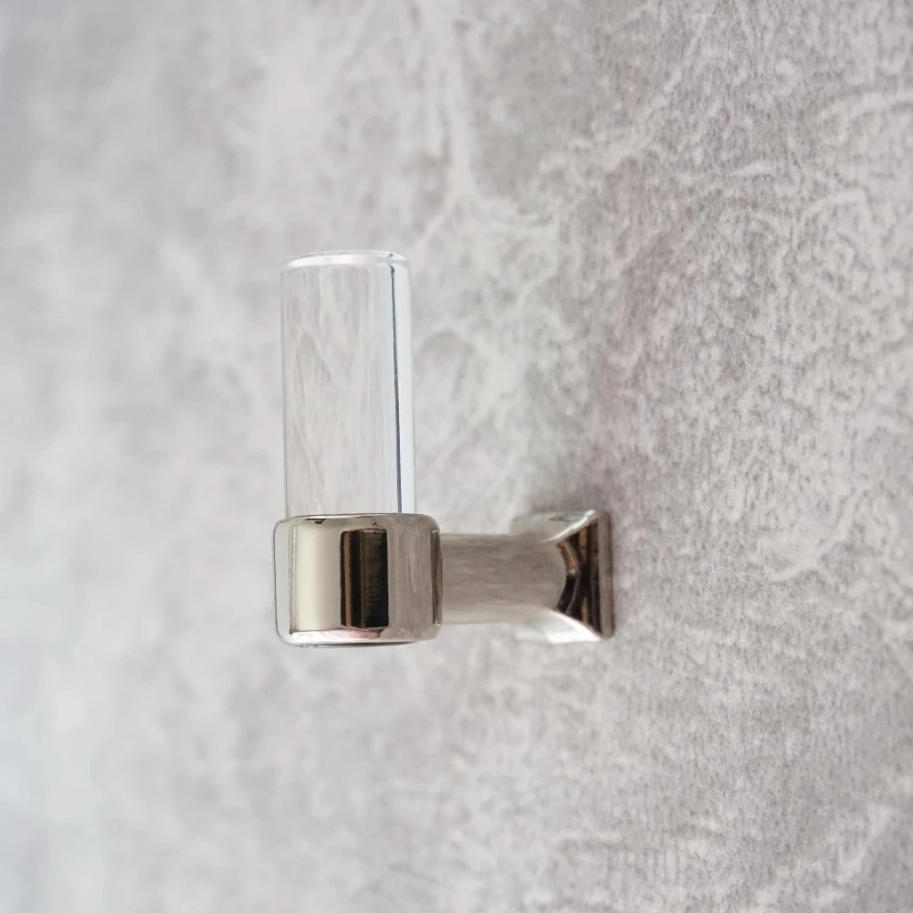 Прозрачные Акриловые настенные крючки для одежды золотистые серебристые ванной