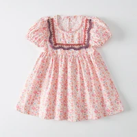 2022 new summer korean style floral dress casual dress for girl clothes kids clothes girls baby girl clothes