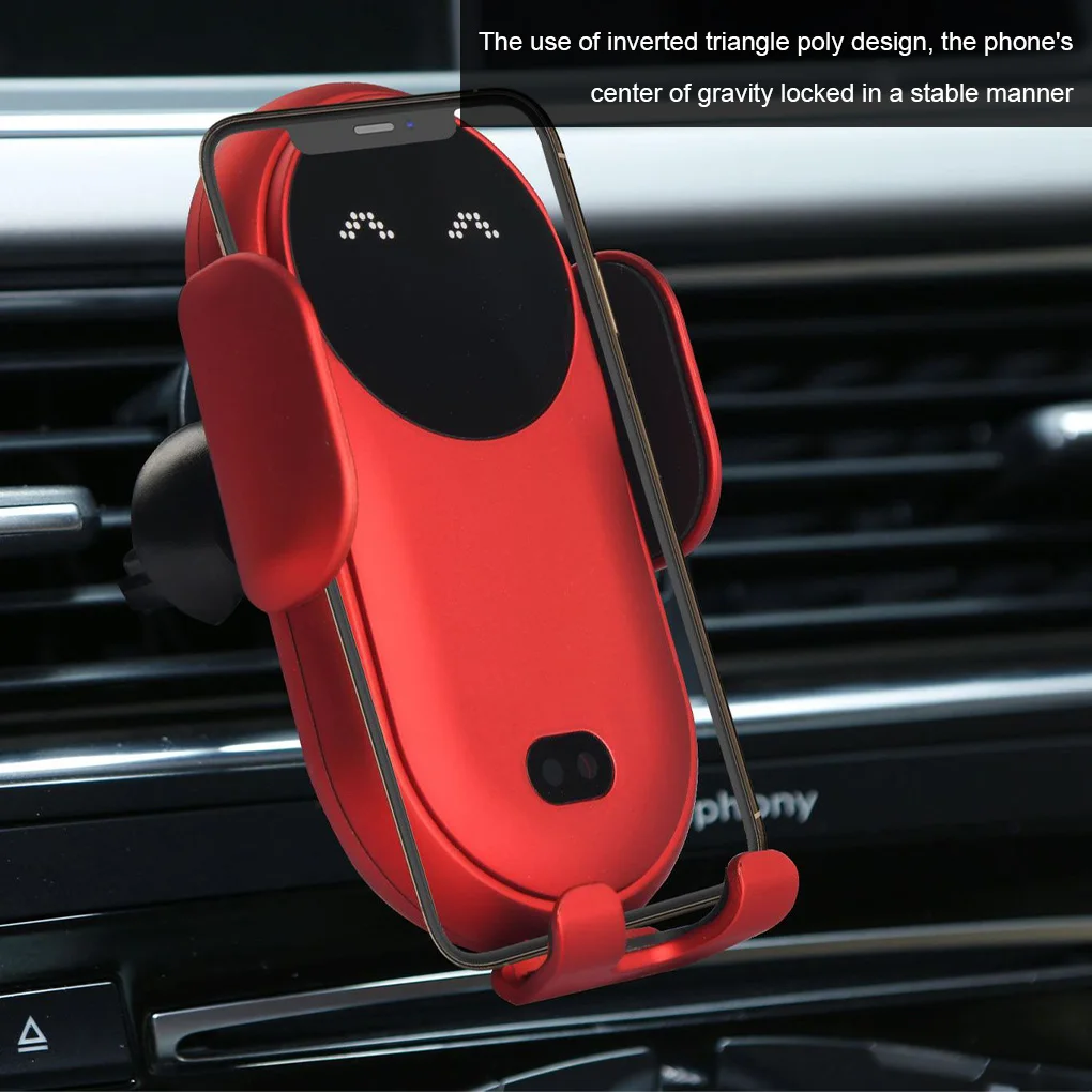 

S11 Car Wireless Charger Holder Wireless Charging Stand Charger Auto Infrared Sensor 10W Mobile Phone Holder Car Mount Air Vent