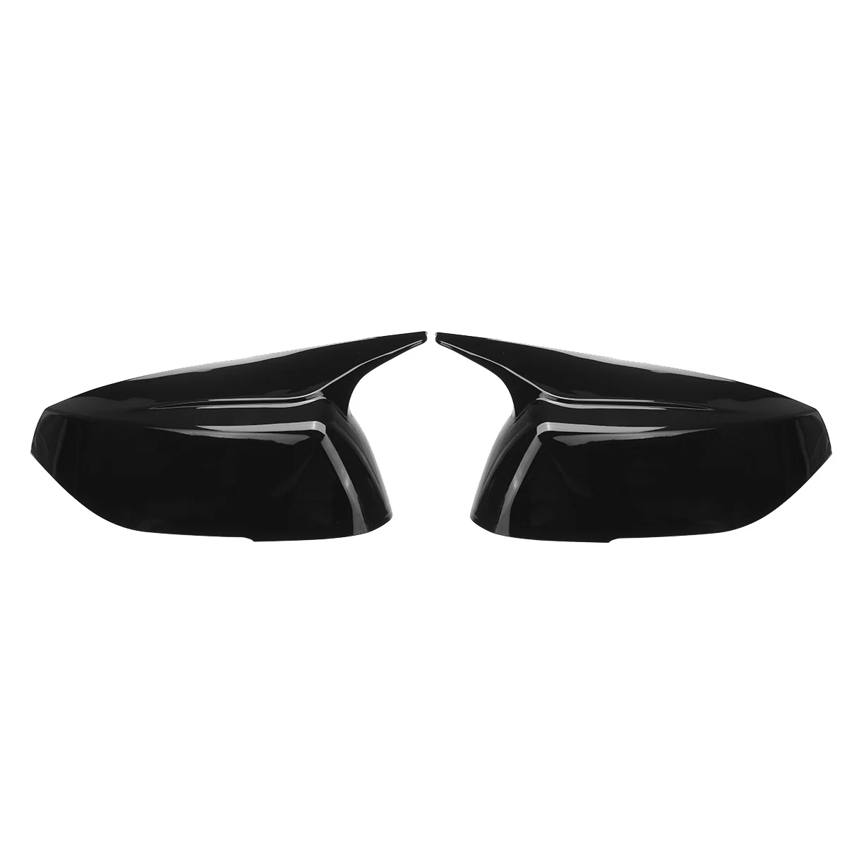 

Glossy Black Horn Style Side Door Rearview Mirror Cover Trim Shells Cap for Infiniti Q50 Q60 2015-2023 M3 Style