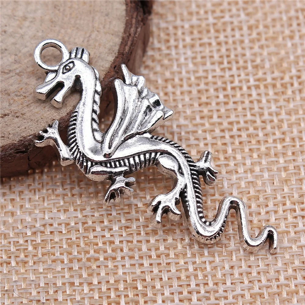 

50pcs 49x20mm Charm Fly Dragon Pendant Dragon Fly Pendant Dragon DIY Accessories For Jewelry Making