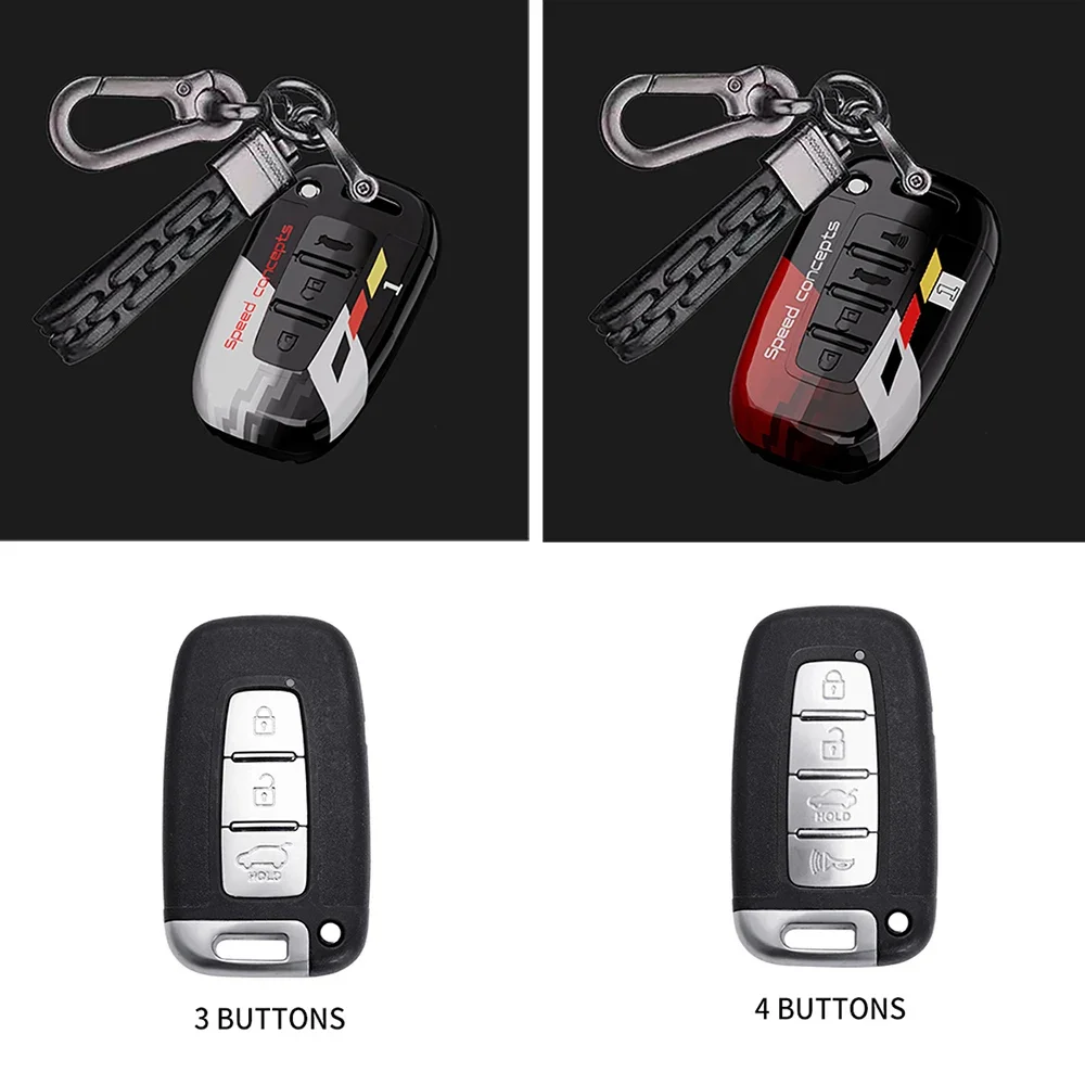 Чехол для автомобильного ключа Hyundai IX35 Sonata 8 Kia Forte Rio 3 K2 K3 K5 Sportage