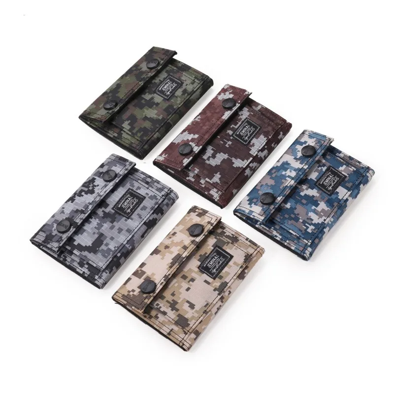 

Wallet For Men Men's Camo Printed Wallet Teens Boys Purses for Kids ID Credit Card Holder Carteira Masculina Billetera Hombre