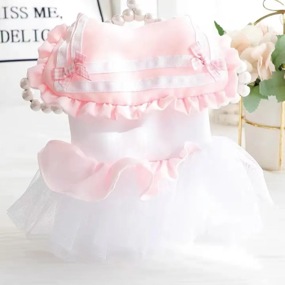 Small Dog Dress Spring Summer Pet Sweet Princess Skirt Cat Fashion Lace Clothes Puppy Designer Vest Chihuahua Poodle Yorkie