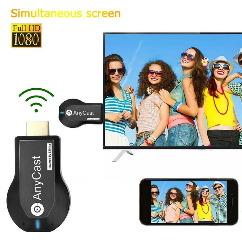 Приемник для телевизора M2 Plus Wi-Fi DLNA Miracast Airplay зеркальный экран HDMI совместимый с