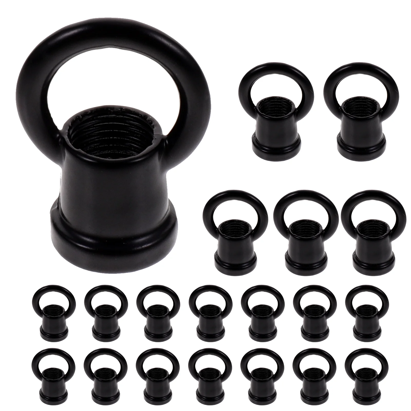 

20 Pcs Strong Ring Light Hanging Hooks Ceiling Nut Fixture Eye Lamp Loop Zinc Alloy