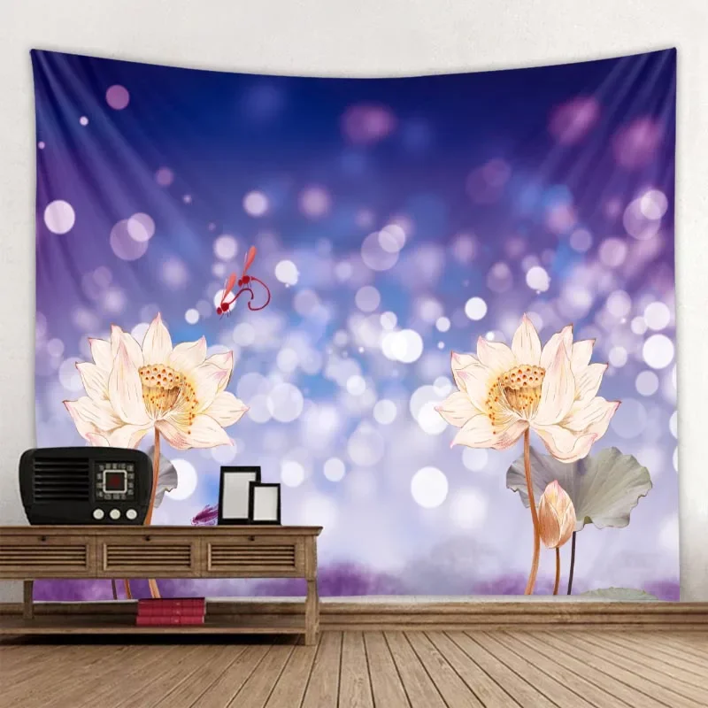 Декоративный богемный Коврик для йоги в виде листьев лотоса