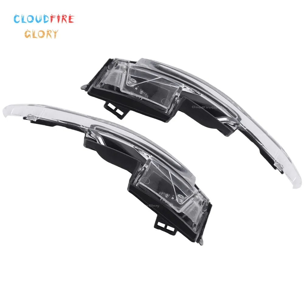 

CloudFireGlory, передняя левая или правая босветильник вая лампа для зеркала заднего вида, световой сигнал поворота, черный прозрачный для Cadillac XTS 2013-2019