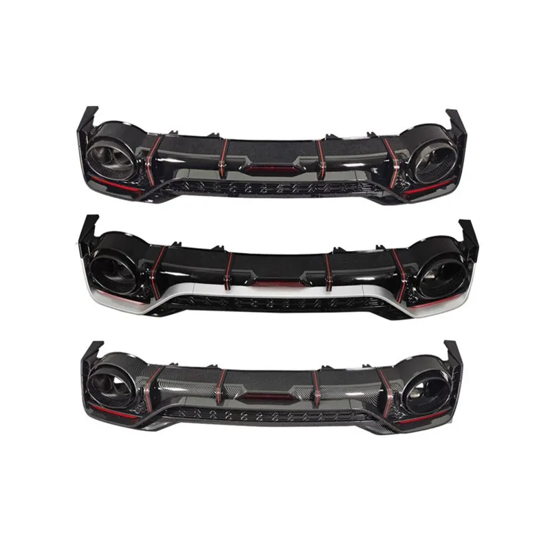 Детали кузова Тип RS5-R задний диффузор с выхлопными трубами для Audi A5 B10 2021-2022 Автомобильный задний бампер губа диффузный спойлер