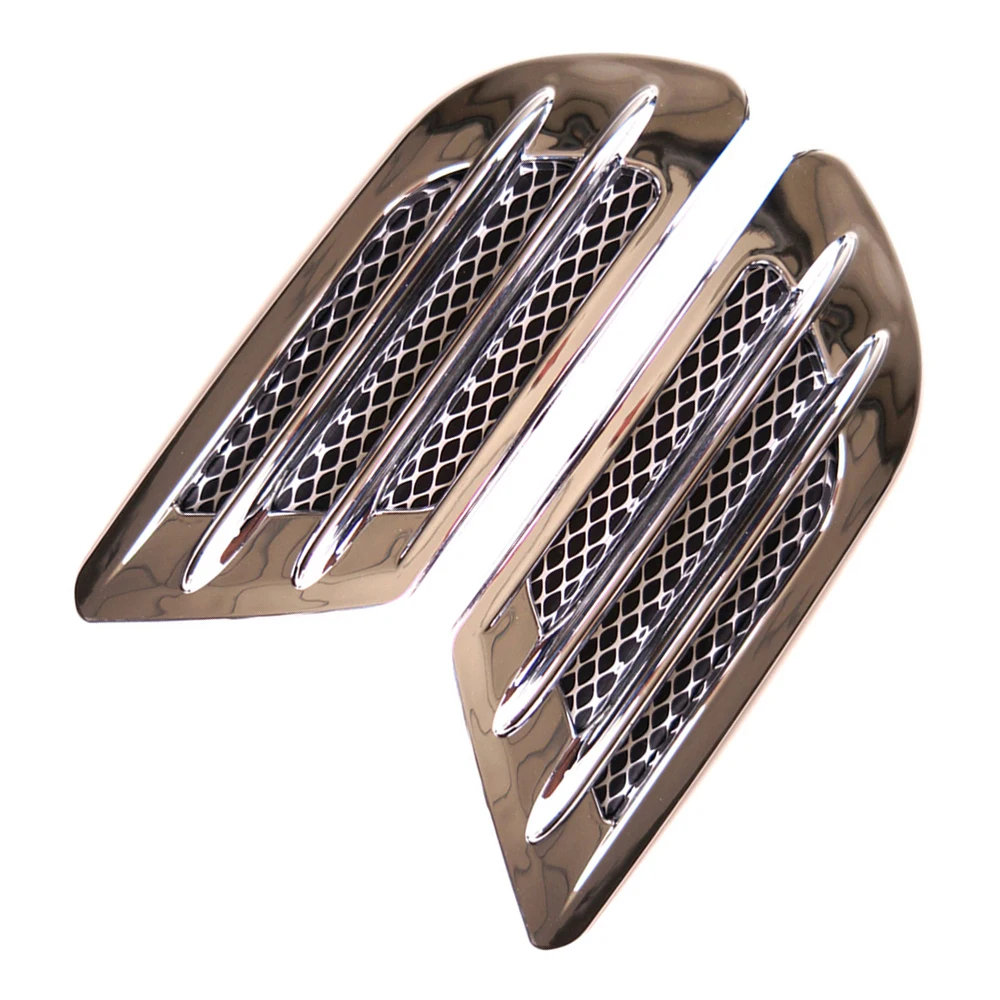 

Car Modified Vent Sticker Head Cover Shark Gill Side Hood Decoration Sticker Air Outlet Air Intake Car Exterior Accessories
