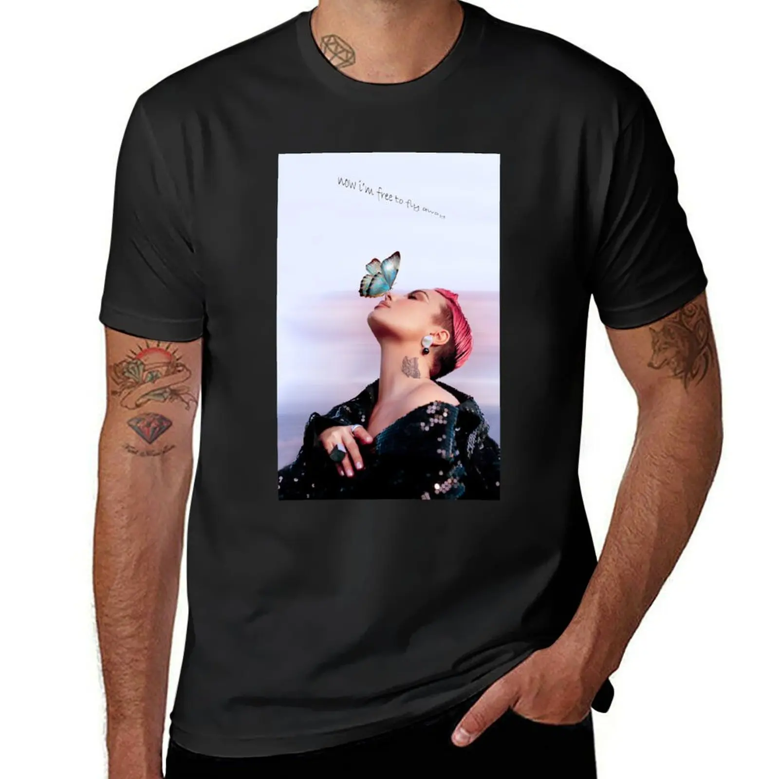 Деми Ловато-Теперь я свободно летаю (мартинмагазин) Футболка Эстетическая одежда