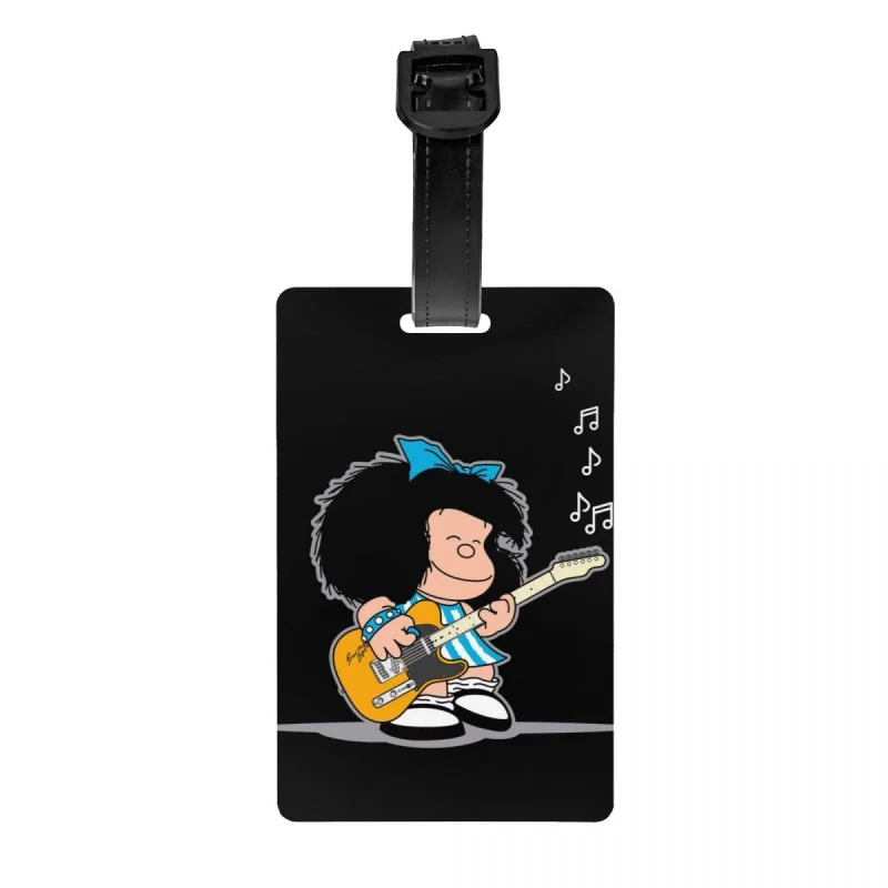 

Пользовательская бирка для багажа Mafalda Quino Comics с именной картой, Классическая мультяшная Обложка для манги, личная бирка для путешествий, сумка, чемодан