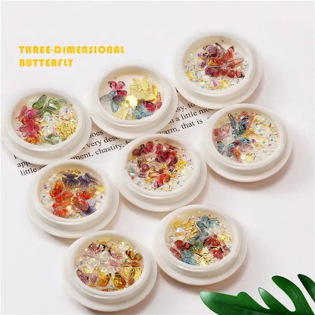 

DIY Resin Butterfly Nail Jewelry Designs Art Decorations Manicure Nail Tools DIY Fashion Jewelry Charm Accessories