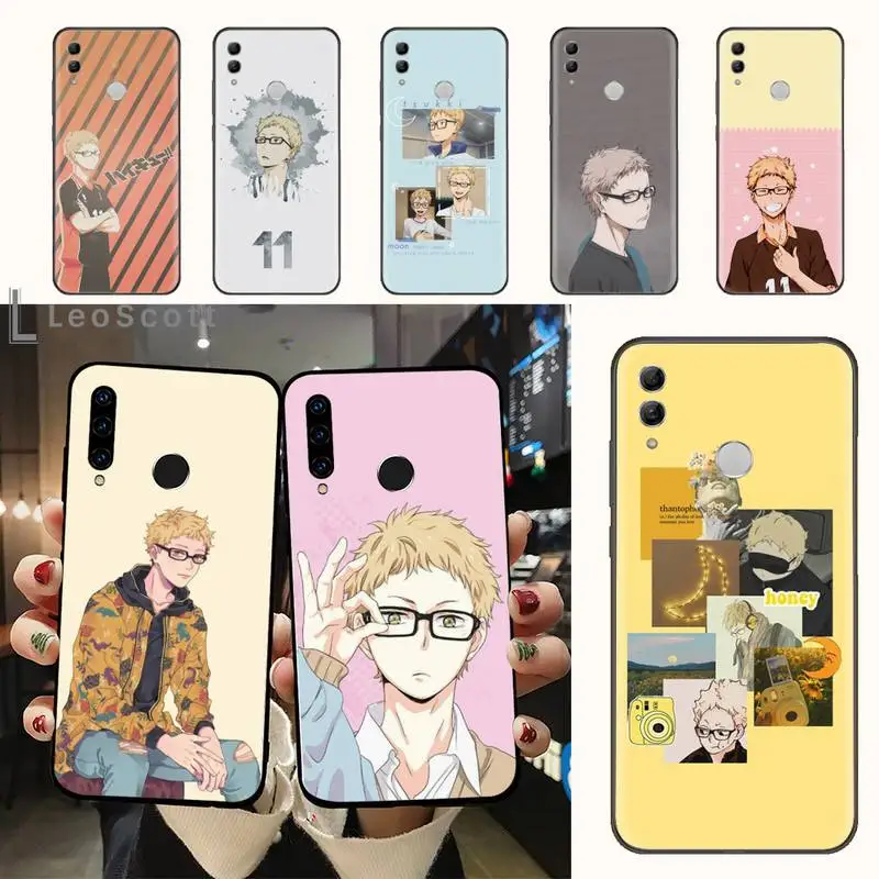 

Haikyuu Kei Tsukishima anime Phone Case For Huawei honor Mate 10 20 30 40 i 9 8 pro x Lite P smart 2019 Y5 2018 nova 5t