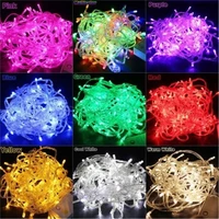 strings light outdoor waterproof 220v 5m 10m 20m 50m 100m christmas day party fairy tale colorful christmas decoration lights