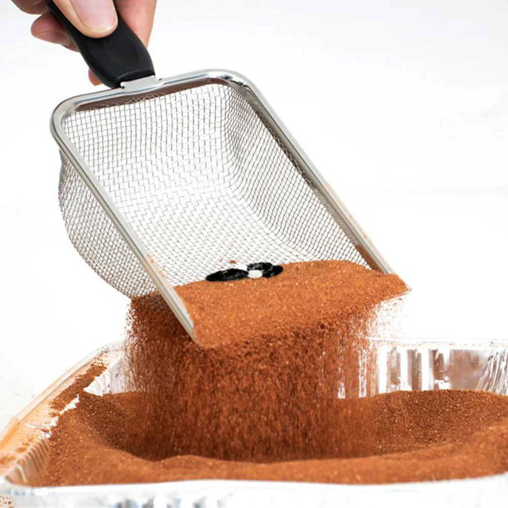 

Cat Litter Net Scooper Small Holes Shovel Chicken Manure Shovel Sand Hanging Hole Pet Litter Mesh Screen Cleaning Supplies