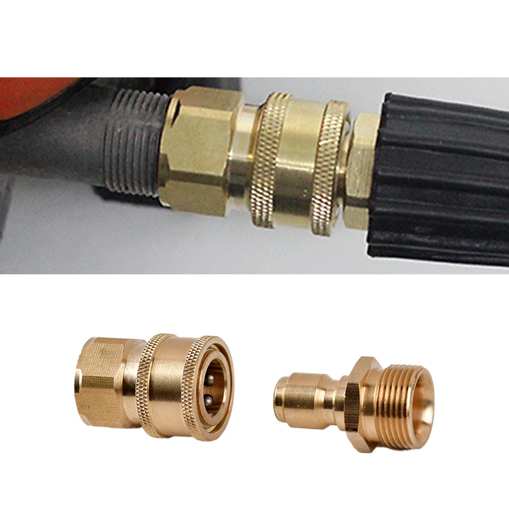 High Pressure Washer M22 Adapter Quick Connector Quick Release Fitting Power Washer Fast Connection Quick Coupler
