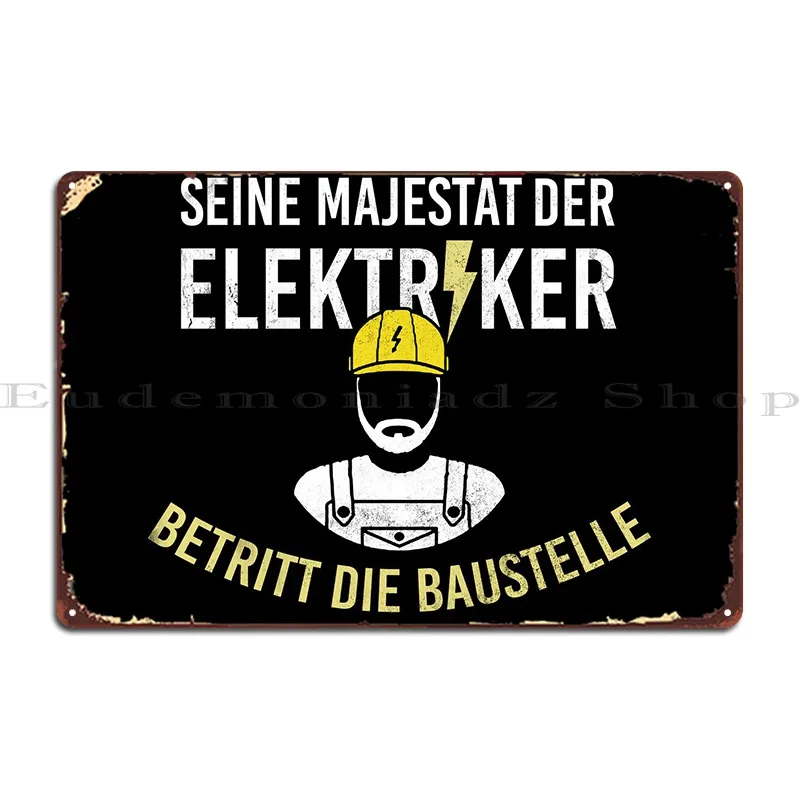 

Металлический плакат с надписью «Elektriker Beruf»
