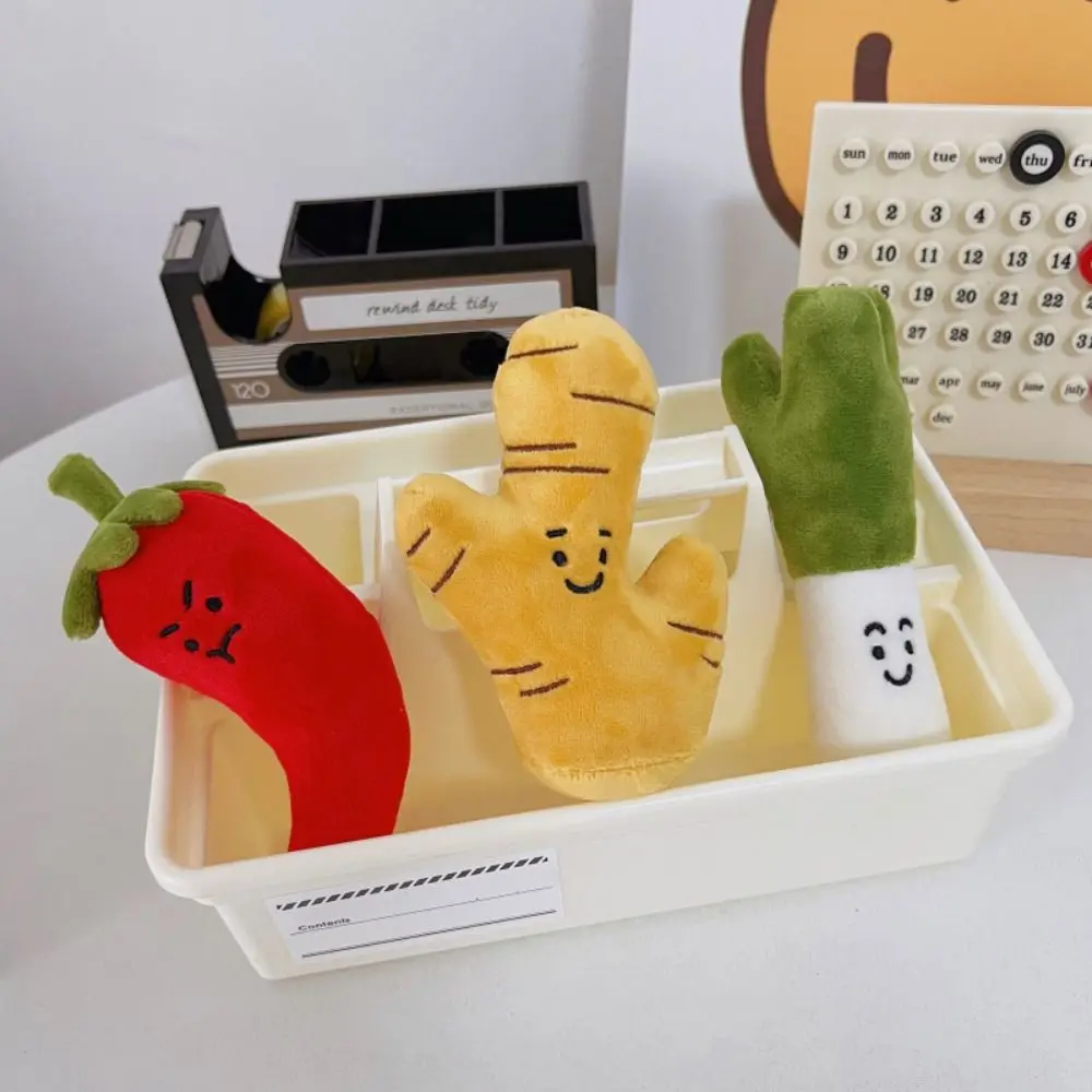 Чеснок зеленый лук корейский стиль брелок для ключей подвеска с овощами плюшевая