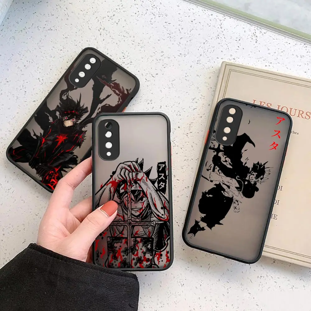 

Comics Black Clover Anime Matte Clear Case for HONOR 70 50 30S 30 20 8X 9A 9X PLAY 4T X7 X8 X9 X10 V40 Silicone Case Coque Cover